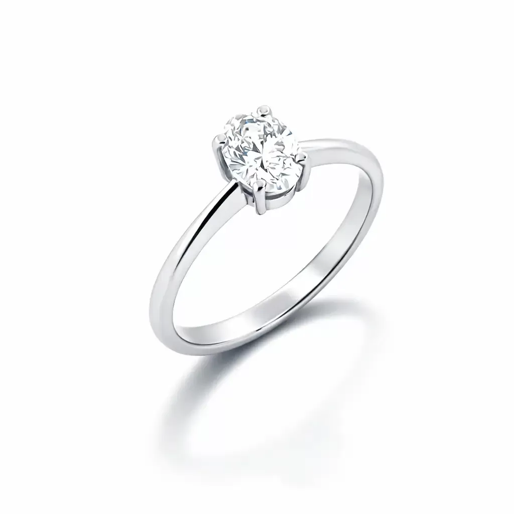 Prsten od belog zlata sa lab dijamantom 0.72ct Prsten od belog zlata sa lab dijamantom 0.72ct